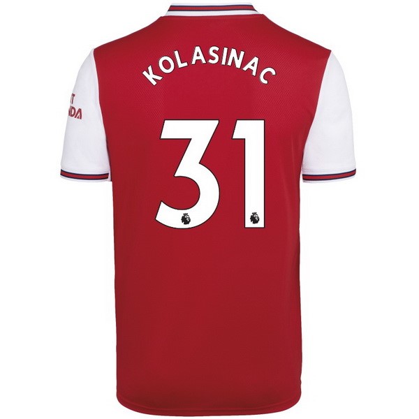 Camiseta Arsenal NO.31 Kolasinac Replica Primera Ropa 2019/20 Rojo